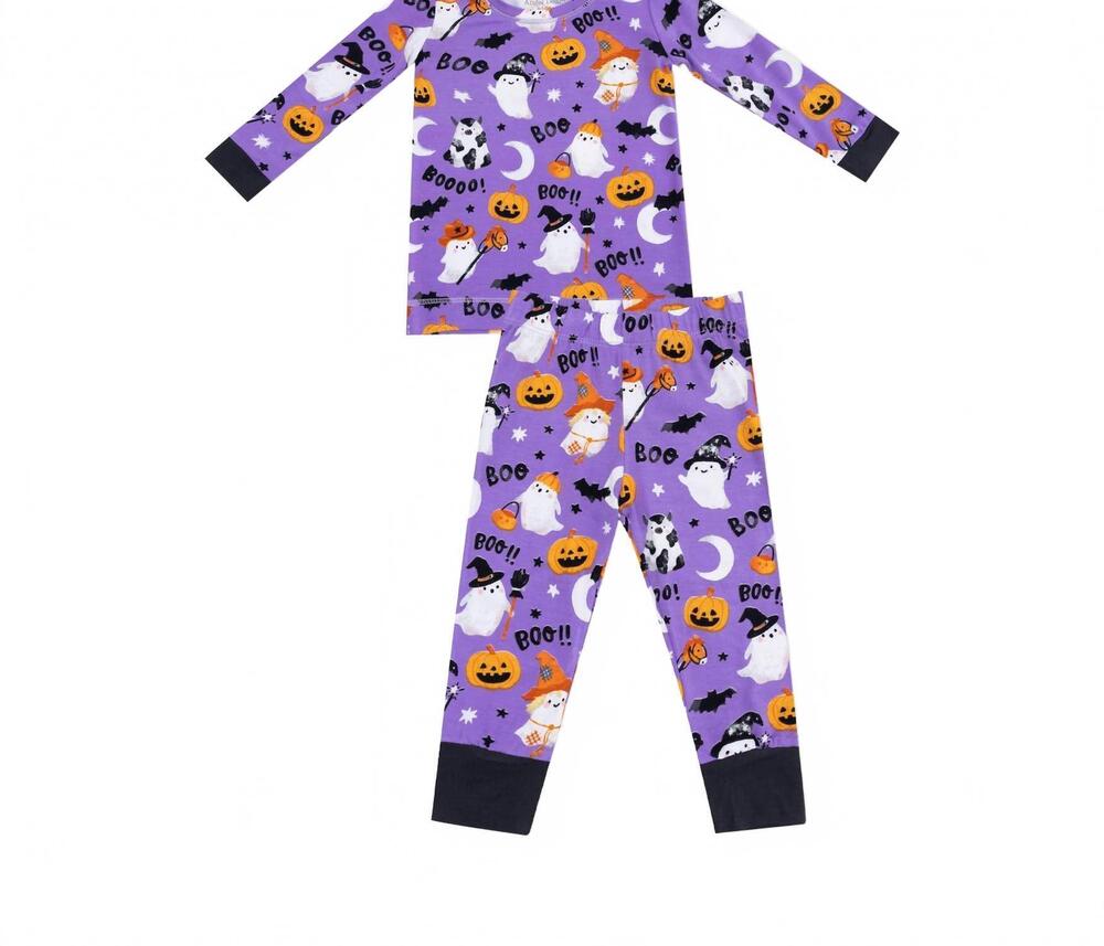 NEW ANGEL DEAR girls long sleeve loungewear set in glow in the dark costumed gho